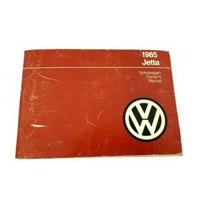 VW Volkswagen Jetta 1985 Owners Manual Guide Brochure Books Factory Volkswagon